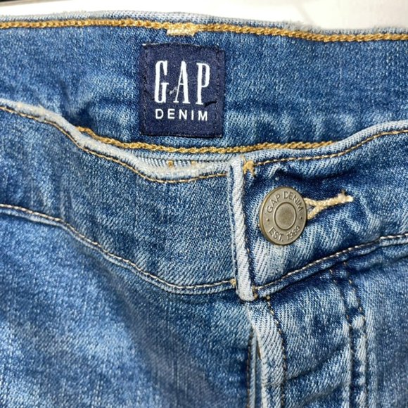 GAP Vintage Stretch Denim Medium Stretch Fabric Cheeky Straight High Rise 20/35P - Picture 16 of 16